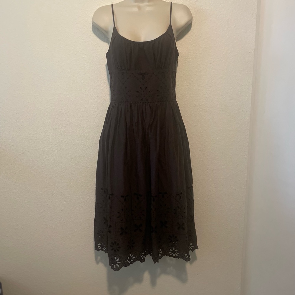 Loft Ann Taylor Brown Summer Dress.